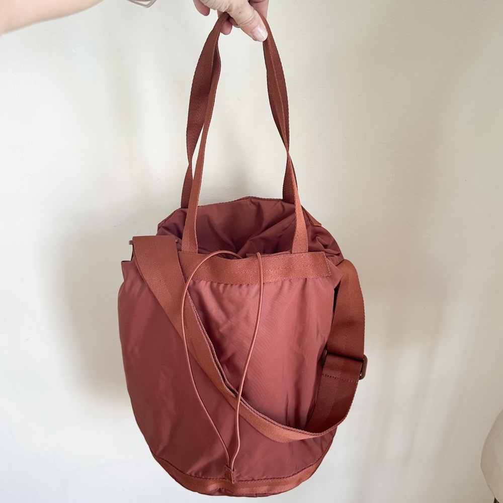 UNIQLO Brown Nylon Convertible Bag - Picture 3 of 13